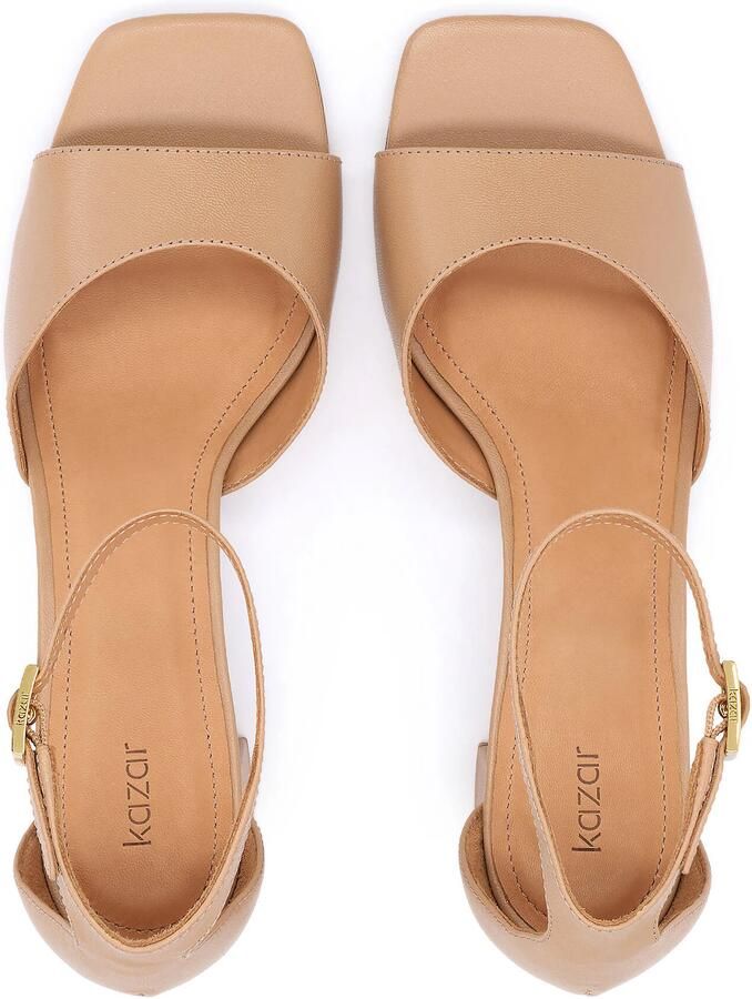 Kazar Sandalen met riem beige - Foto 3