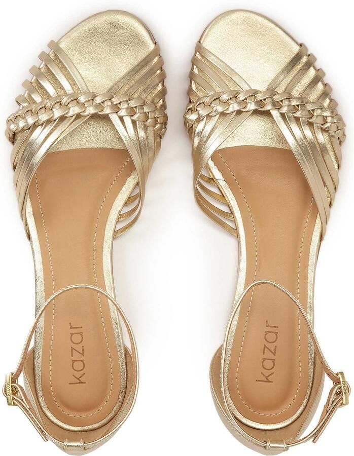Kazar Gouden platte sandalen met ingebouwde hak - Foto 3