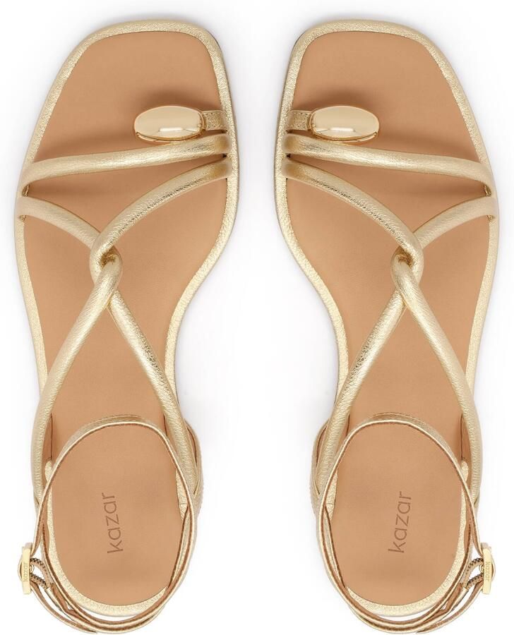 Kazar Sandalen met riem goud - Foto 2