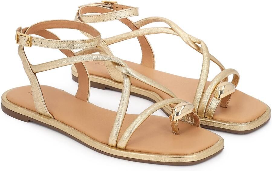 Kazar Sandalen met riem goud - Foto 3