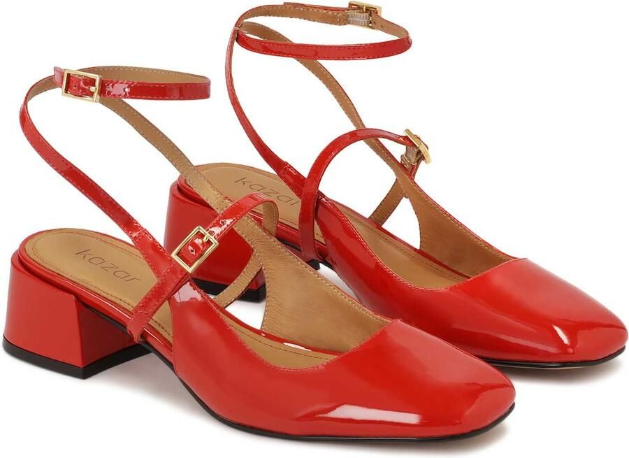 Kazar Patent leather red pumps - Foto 4