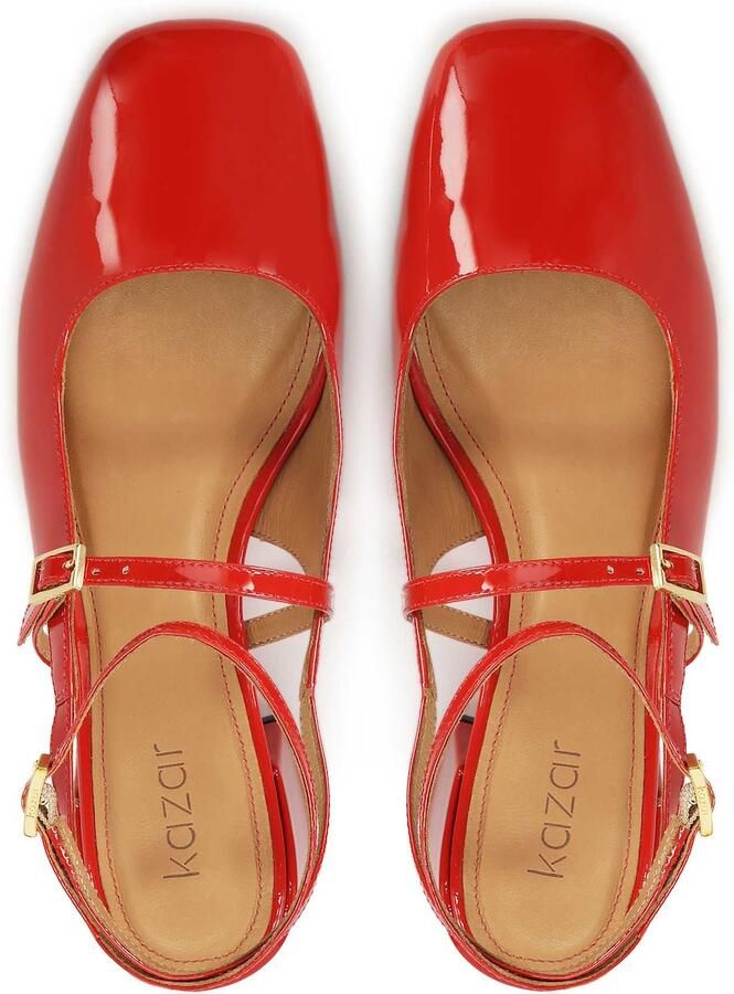 Kazar Patent leather red pumps - Foto 3