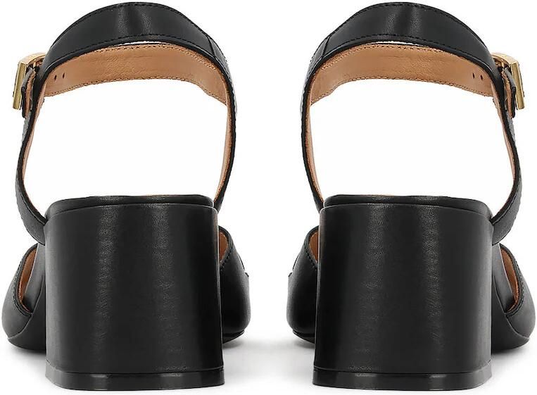 Kazar Black leather sandals with jewelry embellishment - Foto 4