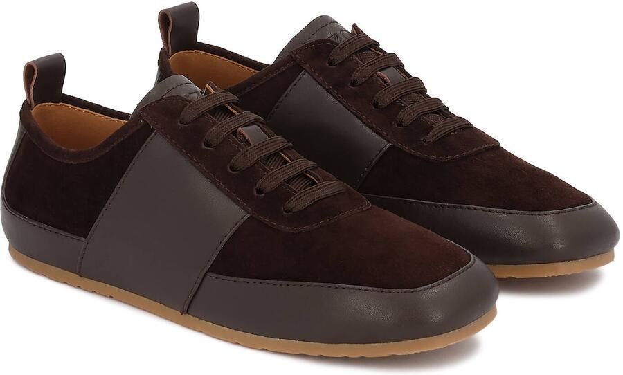 Kazar Brown suede and leather sneakers - Foto 2