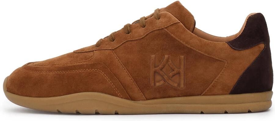 Kazar Sneakers laag chocoladebruin lichtbruin