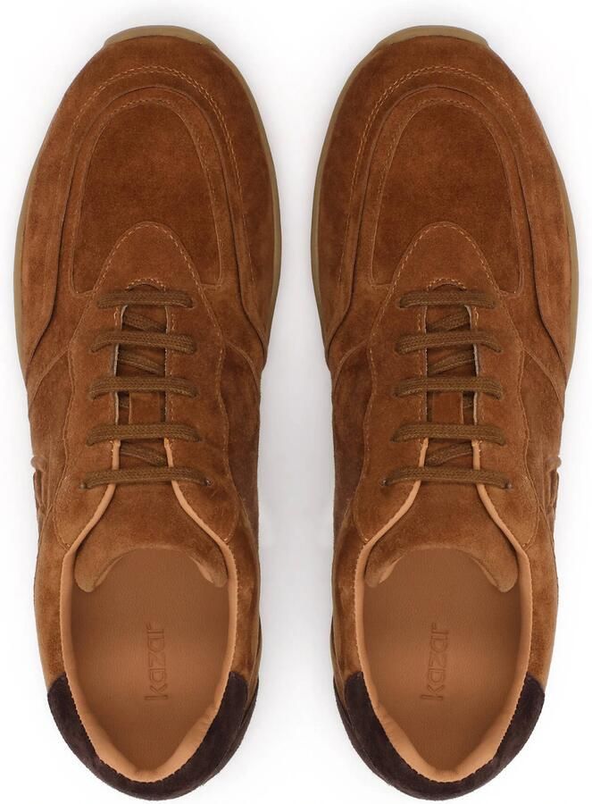 Kazar Sneakers laag chocoladebruin lichtbruin - Foto 2