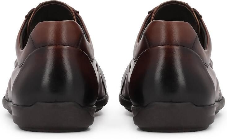Kazar Brown men's leather shoes with shaded upper - Foto 4