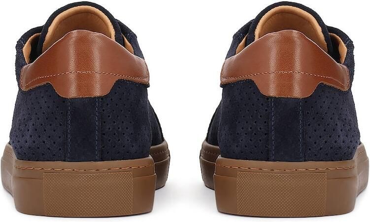 Kazar Sneakers laag donkerblauw cognac - Foto 3