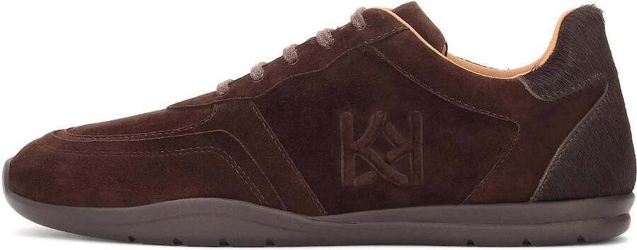 Kazar Sneakers laag donkerbruin