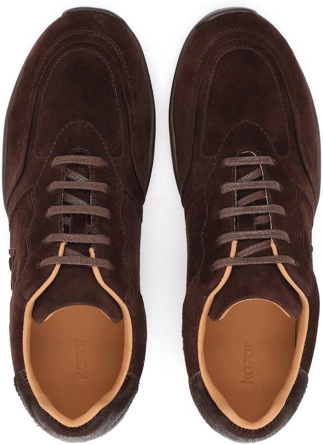Kazar Sneakers laag donkerbruin - Foto 2