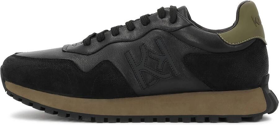 Kazar Sneakers laag groen zwart