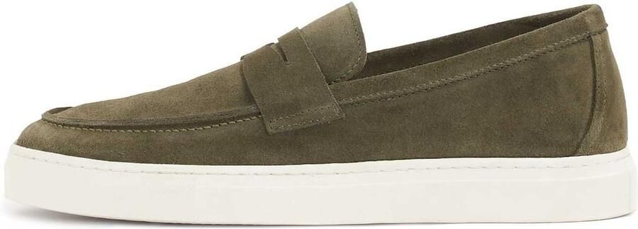 Kazar Slip-on suède sneakers in khakikleur - Foto 2