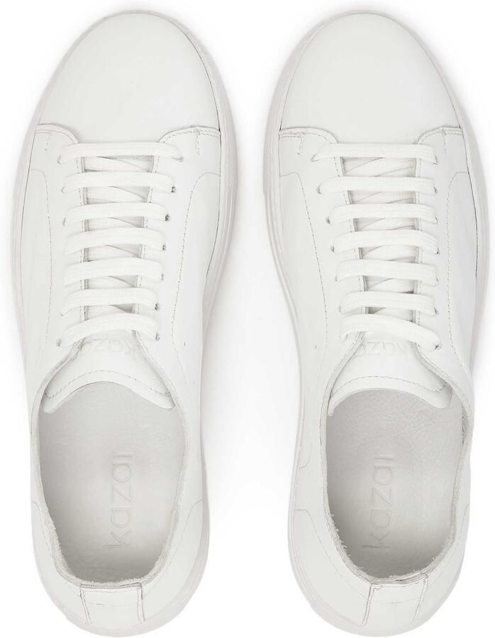 Kazar Witte heren sneakers met veters - Foto 4