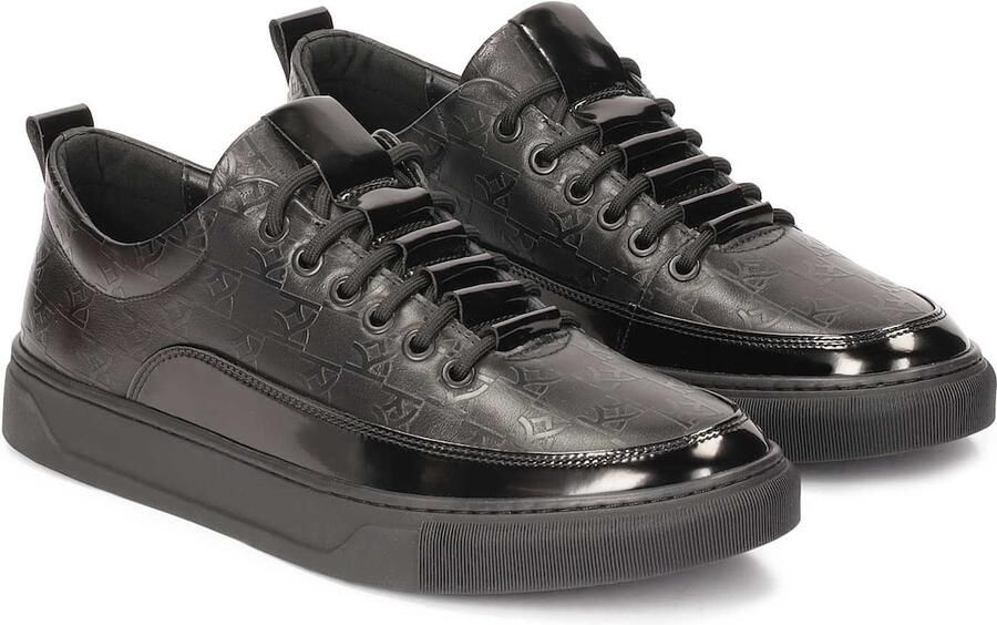 Kazar Zwarte sneakers met reliëfpatroon - Foto 3