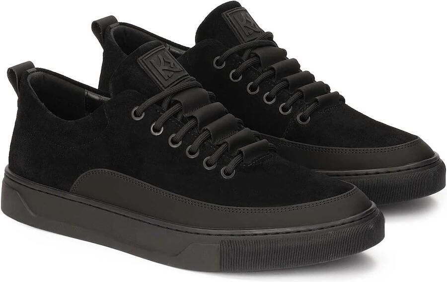 Kazar Heren sneakers van gecombineerde materialen Black - Foto 4