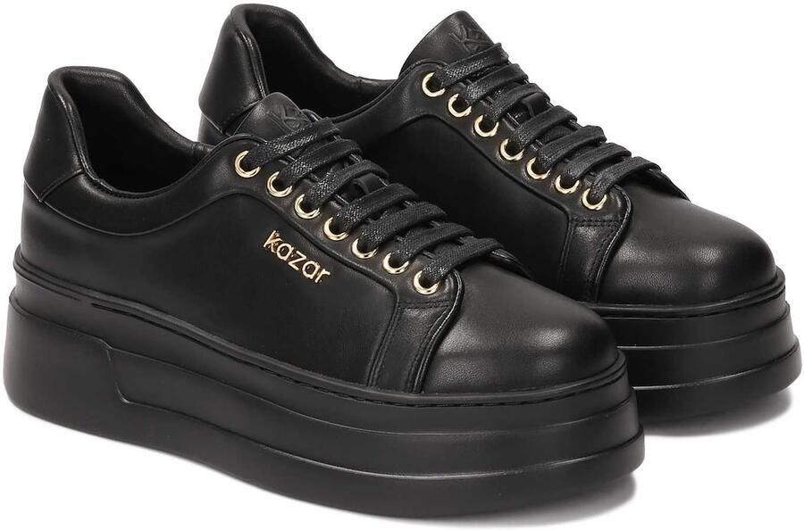 Kazar Leather sneakers on a thick straight sole - Foto 4