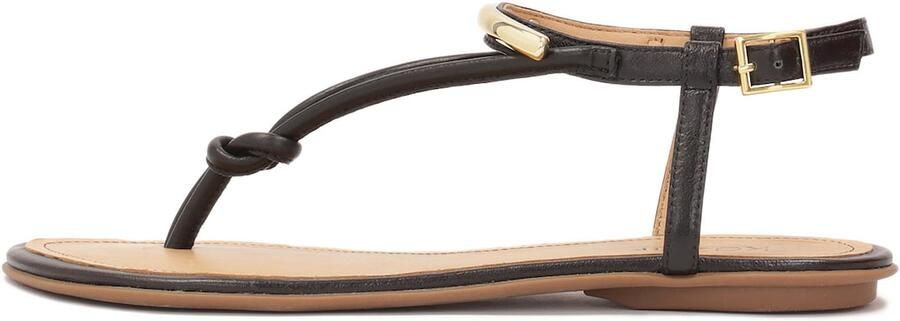 Kazar Flat flip flop sandals with metal embellishment