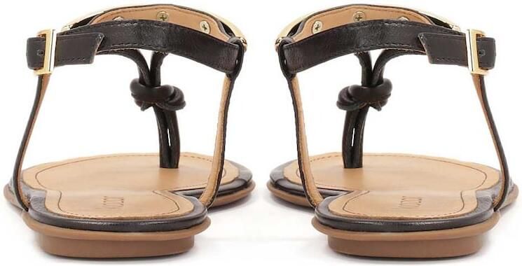 Kazar Flat flip flop sandals with metal embellishment - Foto 4