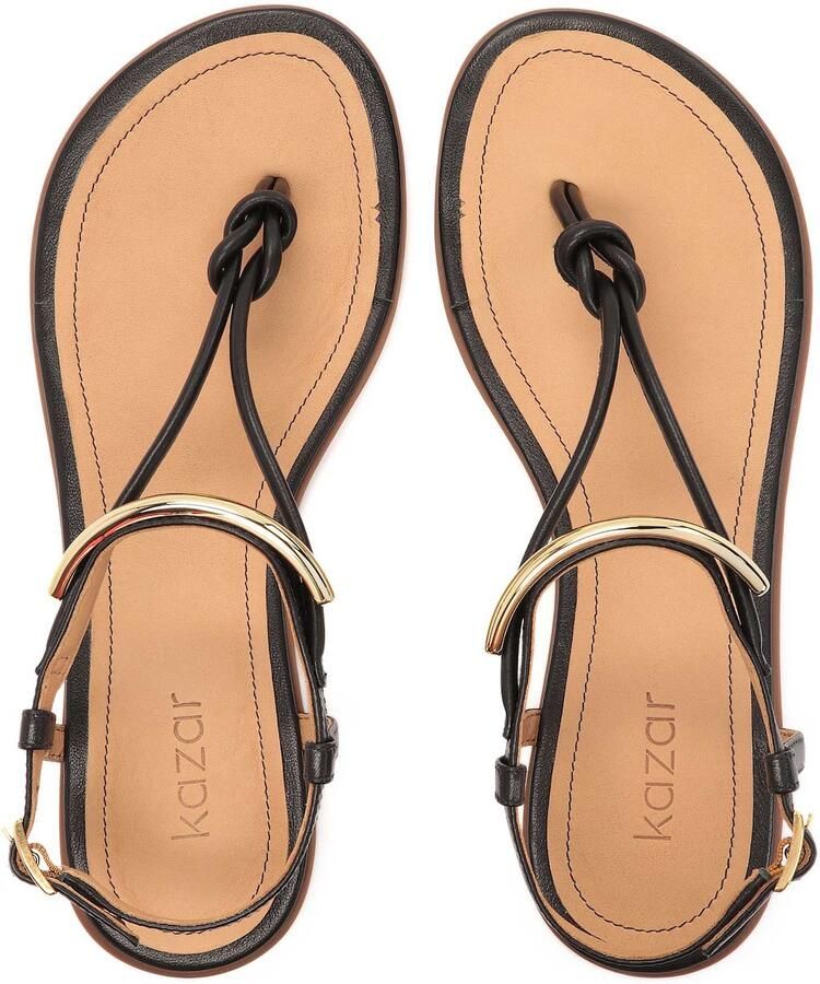Kazar Flat flip flop sandals with metal embellishment - Foto 2