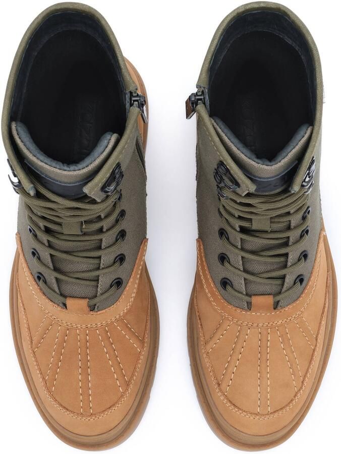 Kazar Veterboots cognac olijfgroen - Foto 4