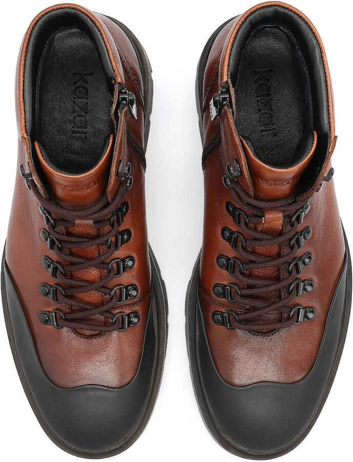 Kazar Veterboots kastanjebruin zwart - Foto 2
