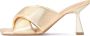 Kazar Elegante gouden muiltjes op een hak in de vorm van een zandloper - Thumbnail 2