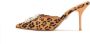 Kazar Volle pantoffels van leder met luipaardprint - Thumbnail 2
