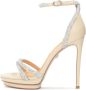 Kazar Versierd met zirkonium trouwsandalen op een platform en een hoge hak Multicolor Dames - Thumbnail 2