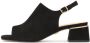 Kazar Stabiliserende Suède Sandalen Black Dames - Thumbnail 2