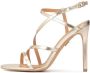 Kazar Gouden sandalen voor dames op een slanke stiletto - Thumbnail 2