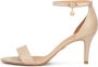 Kazar Beige leren sandalen met een lage stilettohak Beige Dames - Thumbnail 2