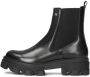 Kazar Leren Slip-On Sneakers met Elastische Inzetstukken Black Dames - Thumbnail 2