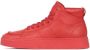 Kazar Rode Leren High-Top Sneakers Red Heren - Thumbnail 2