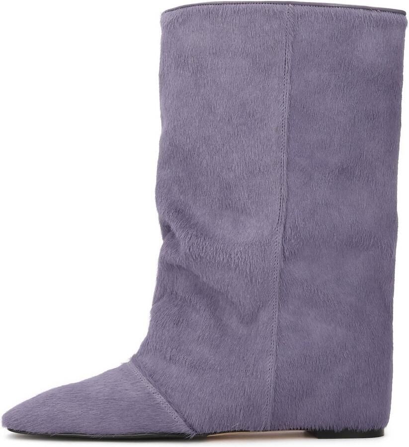 Kazar Studio Enkellaarsjes violetblauw