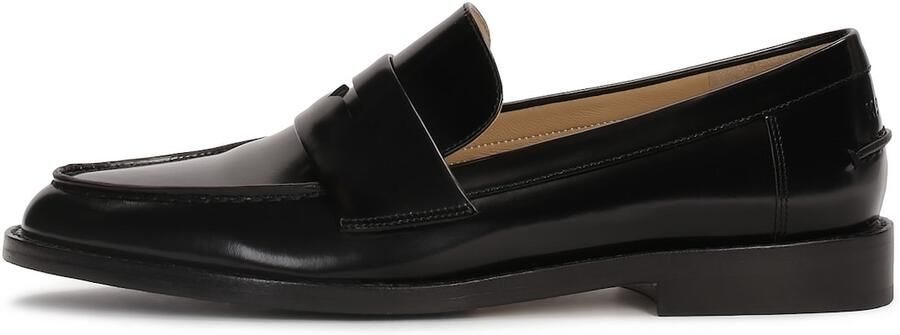 Kazar Studio Zwarte stijlvolle halfschoenen gemaakt van graanleer - Foto 2