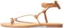 Kazar Lichtbruine sandalen voor dames met een teenband - Thumbnail 2