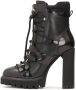 Kazar Avant-garde Booties met Decoratieve Vetersluiting Black Dames - Thumbnail 2