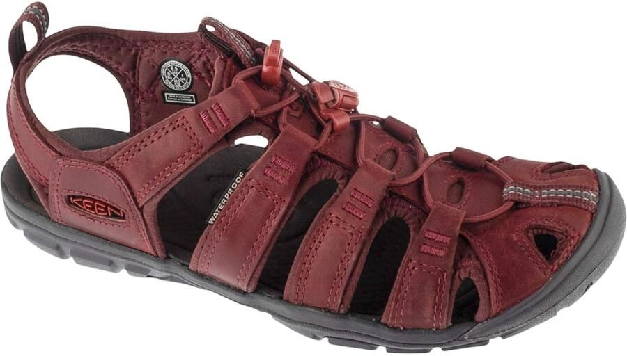 Keen Clearwater Dames Wandelsandalen Wine Red Dahlia Bordeaux Leer K1025088 - Foto 5