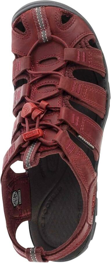Keen Clearwater Dames Wandelsandalen Wine Red Dahlia Bordeaux Leer K1025088 - Foto 2