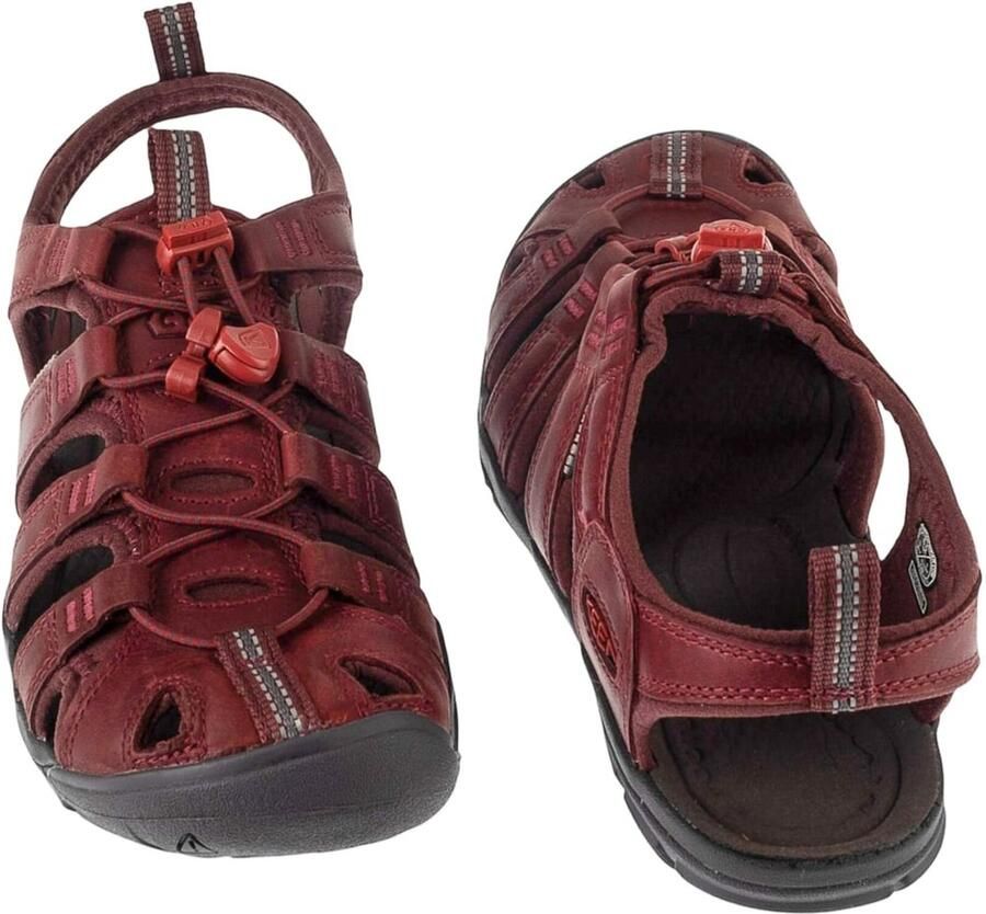 Keen Clearwater Dames Wandelsandalen Wine Red Dahlia Bordeaux Leer K1025088 - Foto 4