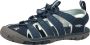 Keen Clearwater Dames Wandelsandalen Navy Blue Glow Blauw Polyester K1022965 - Thumbnail 4