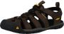 Keen Clearwater Heren Wandelsandalen Dark Earth Black Bruin Leer K1013106 - Thumbnail 5