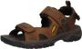 Keen Targhee III Heren Wandelsandalen Bison Mulch Bruin Leer K1022423 - Thumbnail 3