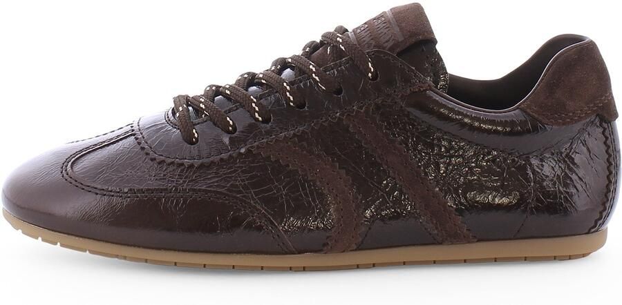 Kennel & Schmenger Sneakers laag 'Drop' donkerbruin honing