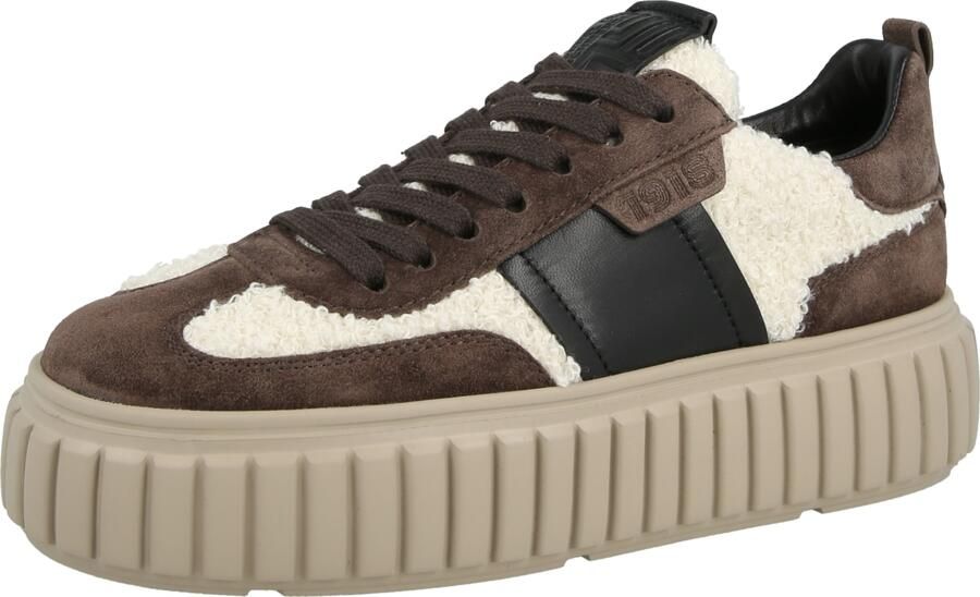 Kennel & Schmenger Sneakers laag 'ZAP' donkerbruin zwart offwhite