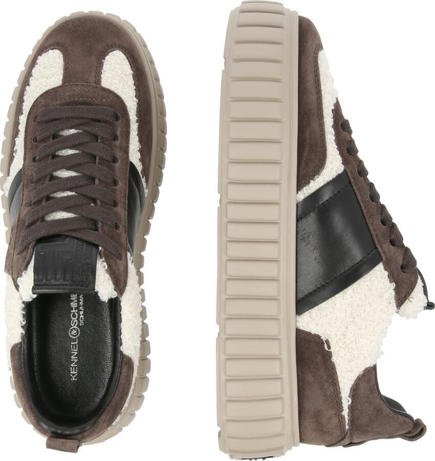 Kennel & Schmenger Sneakers laag 'ZAP' donkerbruin zwart offwhite - Foto 2