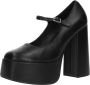 Koi Darkbloom Black Platform Heels Hoge Hakken zwart Polyurethaan - Thumbnail 2