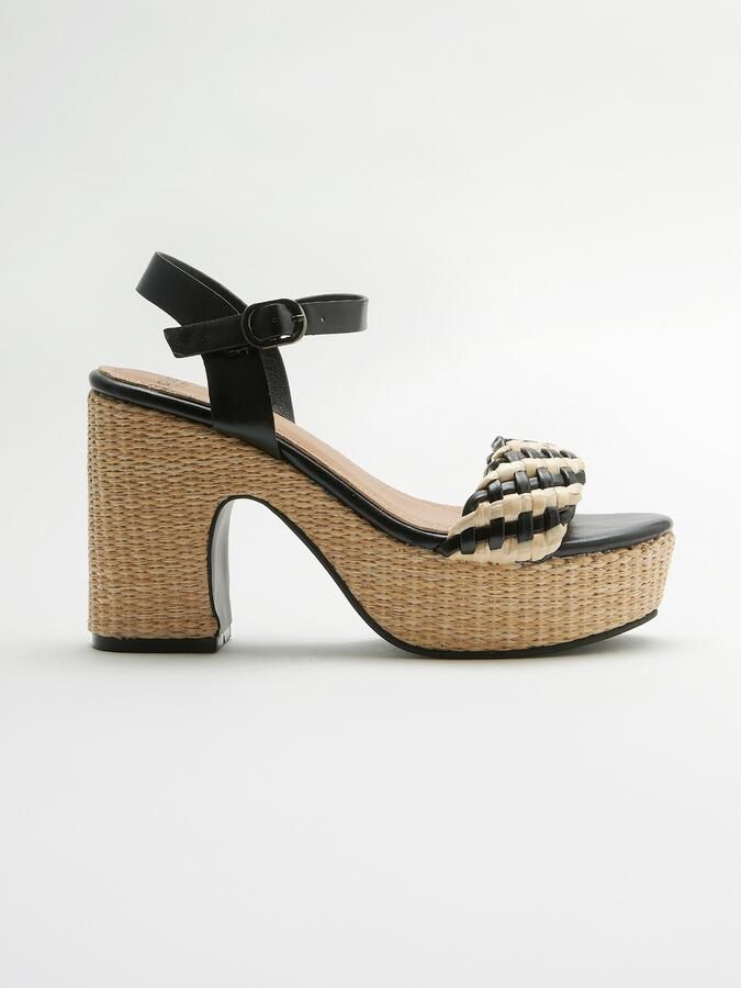 KOROSHI Sandaal zwart offwhite - Foto 4