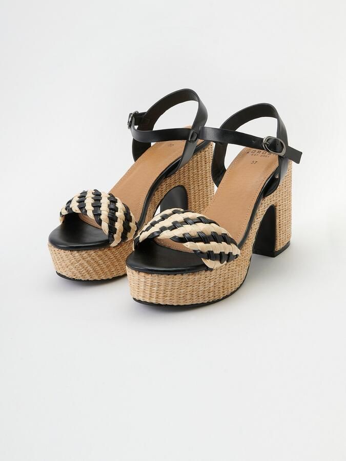 KOROSHI Sandaal zwart offwhite - Foto 6