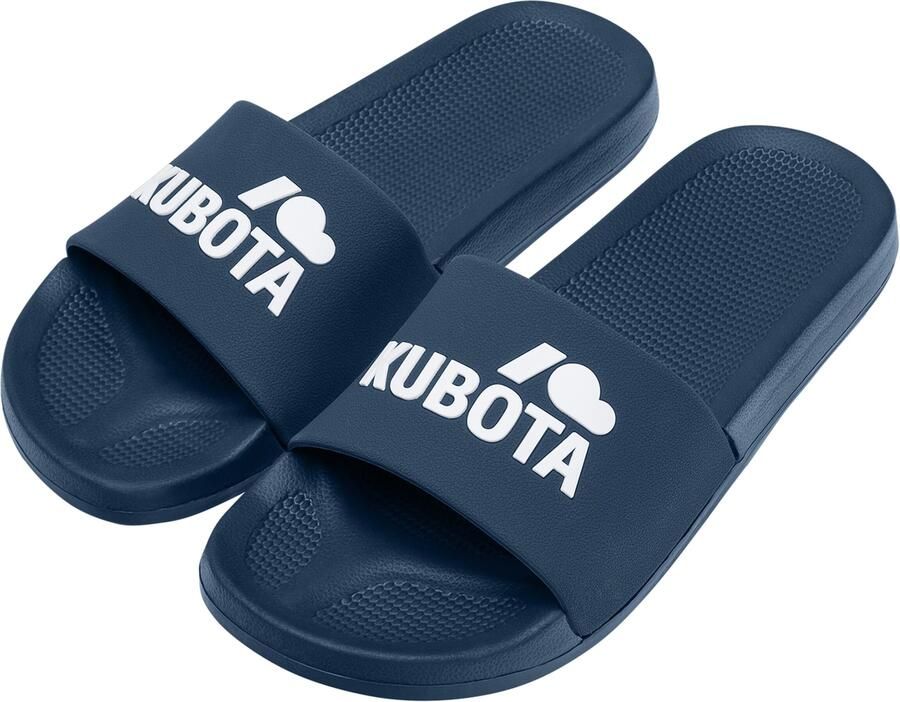 Kubota Strand- badschoen ' Men's Slip-On Black Basic Pool Slides' navy - Foto 4